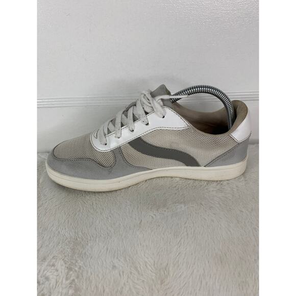 Old Navy Women’s Classic Sneakers White Gray Size 9 Casual Shoes - Picture 6 of 10